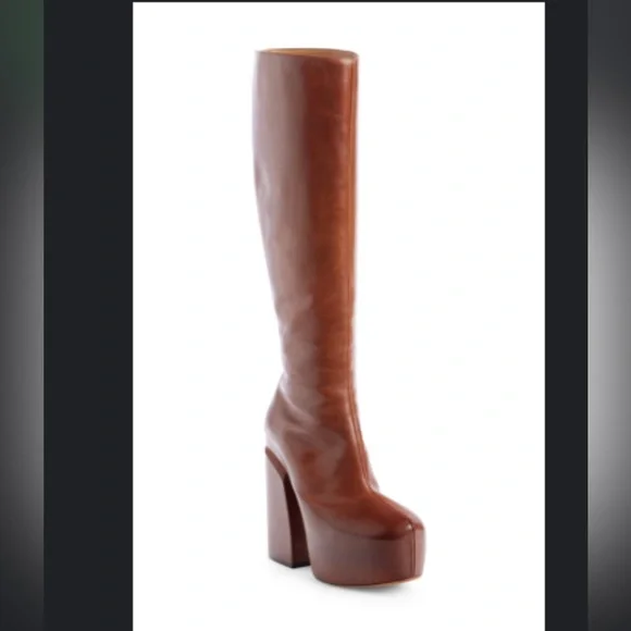 🎊💖🎊💖HOST PIC🎊🎊🎊🎊Dries Van Noten Show Knee High Platform Boots 38 - Picture 4 of 5